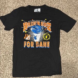 Dutch Bros Graphic T-Shirt with Orange and Blue Design